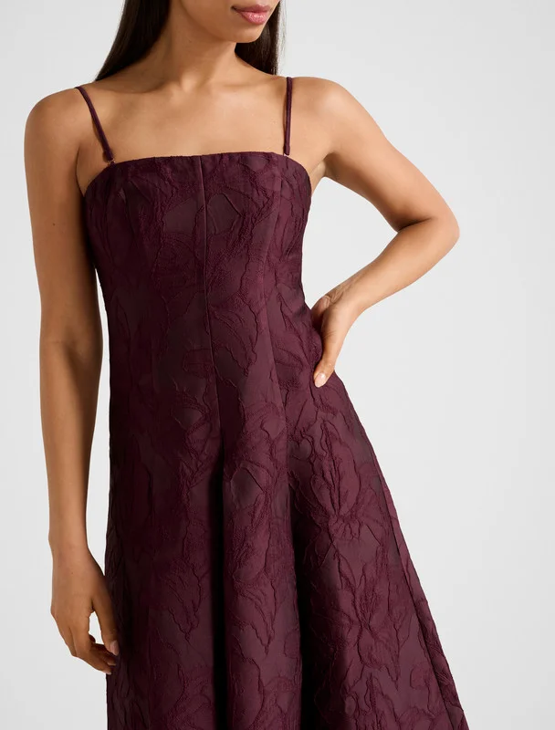 forever new  Charlotte Strapless Jacquard Midi for Women | Best Price UAE